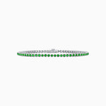 Load image into Gallery viewer, Round-Cut Tennis Bracelet with Bezel- Settings in Gemstones or Diamonds