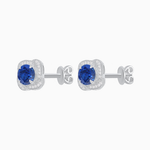 Load image into Gallery viewer, Convertible Round Stud Earrings with Diamond Accent Jackets