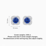 Load image into Gallery viewer, Convertible Round Stud Earrings with Diamond Accent Jackets