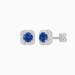 Load image into Gallery viewer, Convertible Round Stud Earrings with Diamond Accent Jackets