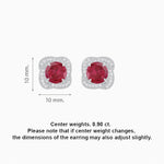 Load image into Gallery viewer, Convertible Round Stud Earrings with Diamond Accent Jackets