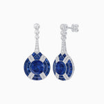 Load image into Gallery viewer, Art Deco Style Diamond & Gemstone Drop Earring Mountings