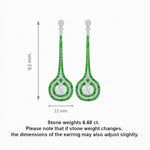 Load image into Gallery viewer, Art Deco Inspired Diamond Drop Earrings