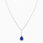 Load image into Gallery viewer, Art Deco Inspired Pear-Shaped Drop Necklace with Diamond Accents