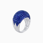 Load image into Gallery viewer, Vintage Inspired Invisible-Set Mosaic Dome Cocktail Ring