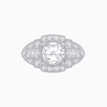 Load image into Gallery viewer, Art Deco Inspired Diamond Engagement Ring