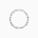 Load image into Gallery viewer, Art Deco Inspired Stackable Full Eternity Band with Geometric Gemstones