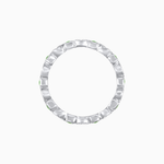 Load image into Gallery viewer, Art Deco Inspired Stackable Full Eternity Band with Geometric Gemstones