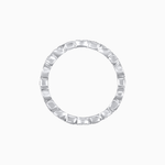 Load image into Gallery viewer, Art Deco Inspired Stackable Full Eternity Band with Geometric Gemstones