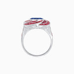 Load image into Gallery viewer, Art Deco-Inspired Swirl Halo Ring Mounting with French-Cut Accents Custom Center Stone | Floral Geometry | Hand-Finished Detail