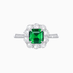 Load image into Gallery viewer, Elegant Asscher Cut Ring with Vintage Flair