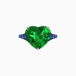 Load image into Gallery viewer, Heart Shape Ring with Diamond Accents