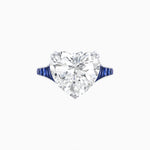 Load image into Gallery viewer, Heart Shape Ring with Diamond Accents