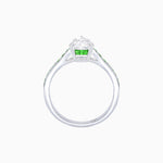 Load image into Gallery viewer, Elegant Pear-Shaped Ring with Customizable French-Cut Gemstone Accents