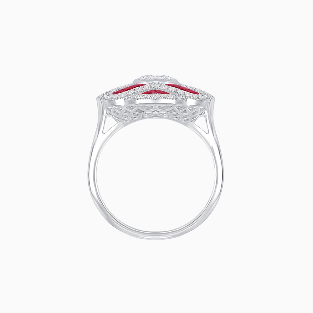 Art Deco Sea Wave Design Ring