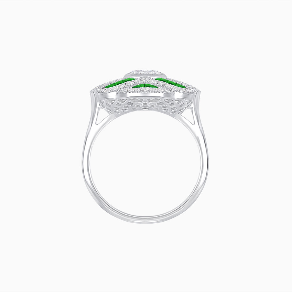 Art Deco Sea Wave Design Ring