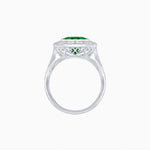 Load image into Gallery viewer, Vintage-Inspired Dodecagon Halo Engagement Ring Mounting