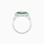 Load image into Gallery viewer, Art Deco Inspired Octagonal French-Cut Gemstone Ring