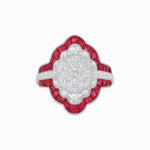 Load image into Gallery viewer, Antique Inspired Ring In Illusion Setting