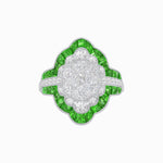 Load image into Gallery viewer, Antique Inspired Ring In Illusion Setting