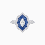Load image into Gallery viewer, Antique Inspired Marquise Cut Diamond Ring