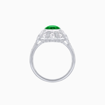 Load image into Gallery viewer, Art Deco Inspired Cushion Cut Sunburst Diamond Halo Ring