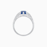 Load image into Gallery viewer, Vintage Inspired Sapphire & Diamond Ring