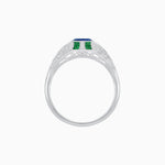 Load image into Gallery viewer, Vintage Inspired Sapphire & Diamond Ring