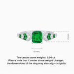 Load image into Gallery viewer, Cushion Shape Arrow Head Shank Ring with Gemstone