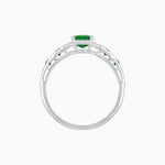 Load image into Gallery viewer, Cushion Shape Arrow Head Shank Ring with Gemstone