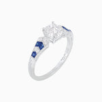 Load image into Gallery viewer, Cushion Shape Arrow Head Shank Ring with Diamond
