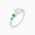 Load image into Gallery viewer, Cushion Shape Arrow Head Shank Ring with Diamond