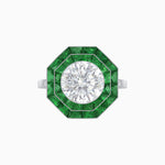 Load image into Gallery viewer, Art Deco Inspired Octagon Ring