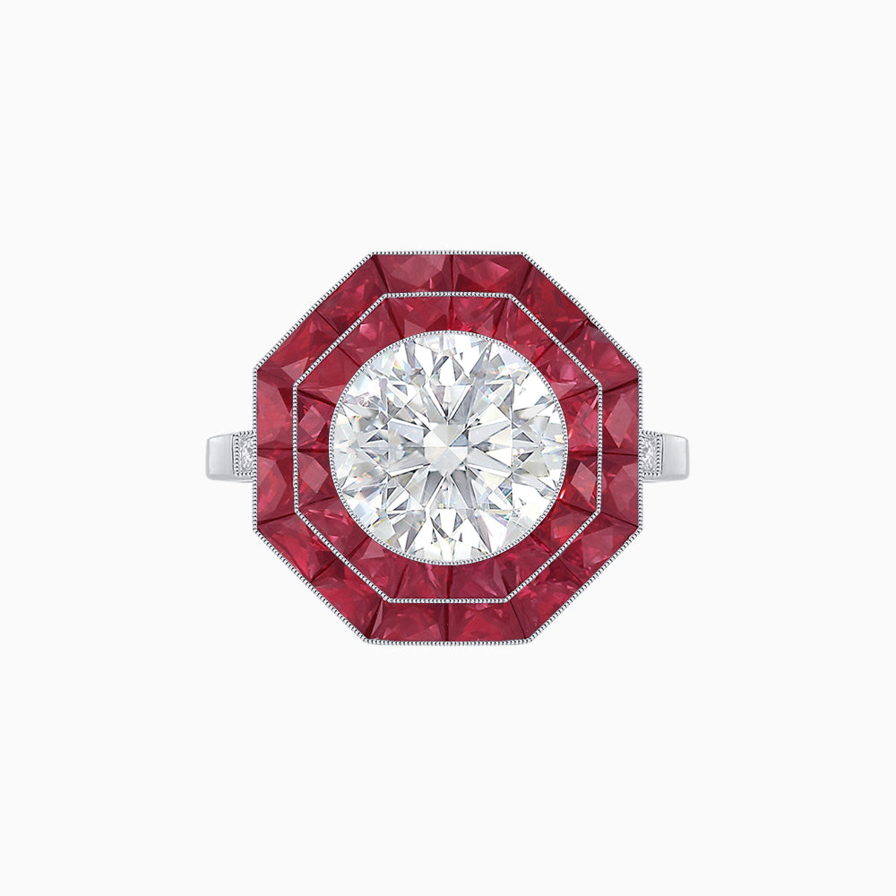 Art Deco Inspired Octagon Ring