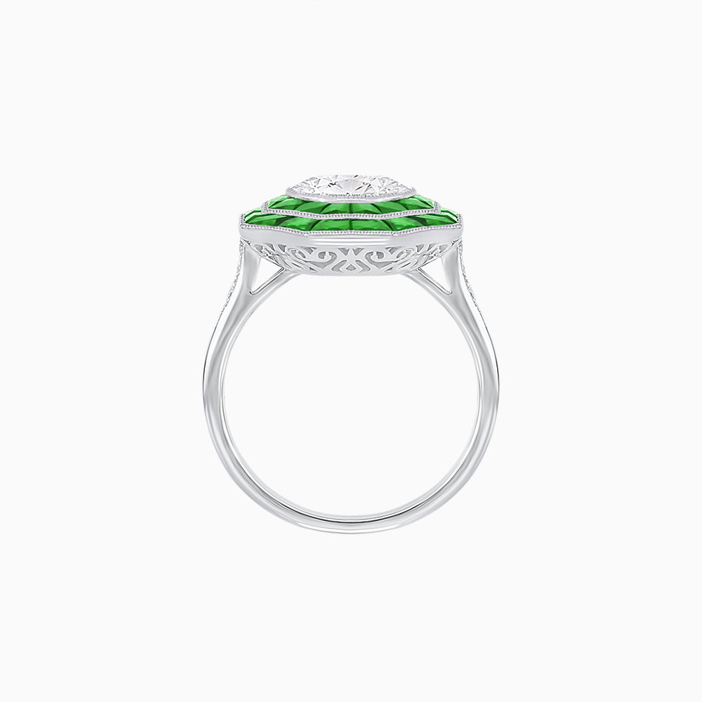 Art Deco Inspired Octagon Ring