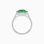 Load image into Gallery viewer, Antique Inspired Gemstone Halo Ring