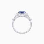 Load image into Gallery viewer, Vintage Style Pear-Shaped Halo Ring with Customizable Center Stone
