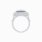 Load image into Gallery viewer, Art Deco Inspired Illusion Setting Cushion Shape Ring