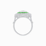 Load image into Gallery viewer, Art Deco Inspired Illusion Setting Cushion Shape Ring