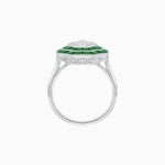 Load image into Gallery viewer, Art Deco Inspired Octagon Illusion Setting Diamond Ring
