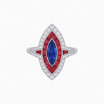 Load image into Gallery viewer, Marquise Shape Art Deco Style