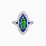 Load image into Gallery viewer, Marquise Shape Art Deco Style