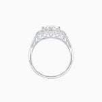 Load image into Gallery viewer, Vintage-Inspired Cushion Cut Ring with Diamond Accents and Hand-Engraved Details
