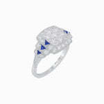 Load image into Gallery viewer, Art Deco Style Stepped Down Illusion Diamond Ring