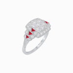 Load image into Gallery viewer, Art Deco Style Stepped Down Illusion Diamond Ring