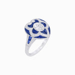 Load image into Gallery viewer, Art Deco Inspired pear shaped engagement ring with diamond