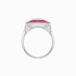 Load image into Gallery viewer, Art Deco Style Double Halo Illusion Ring
