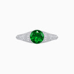 Load image into Gallery viewer, Edwardian Inspired Round Center Filigree Mounting Ring
