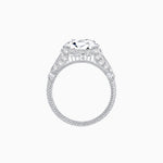 Load image into Gallery viewer, Vintage Inspired Round Cut Engagement Ring with Diamond Shoulders