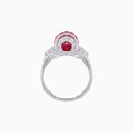 Load image into Gallery viewer, Art Deco Inspired Calibré-Cut Gemstone Barrel Cocktail Ring
